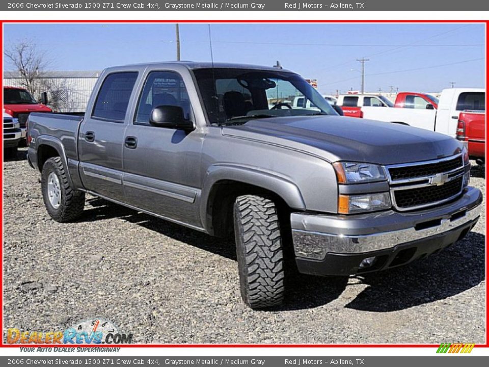 2006 Chevrolet Silverado 1500 Z71 Crew Cab 4x4 Graystone Metallic / Medium Gray Photo #9