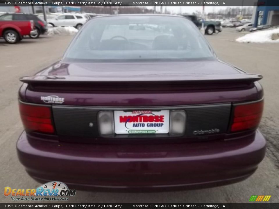 1995 Oldsmobile Achieva S Coupe Dark Cherry Metallic / Dark Gray Photo #6