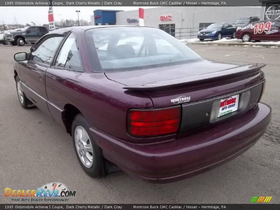 1995 Oldsmobile Achieva S Coupe Dark Cherry Metallic / Dark Gray Photo #7