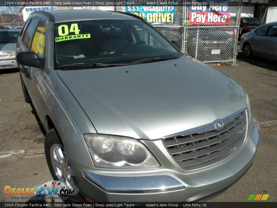 2004 Chrysler Pacifica AWD Satin Jade Green Pearl / Deep Jade/Light Taupe Photo #2