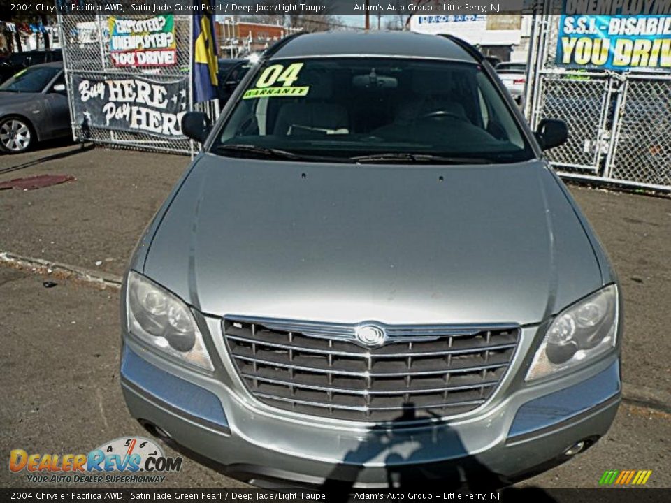 2004 Chrysler Pacifica AWD Satin Jade Green Pearl / Deep Jade/Light Taupe Photo #3