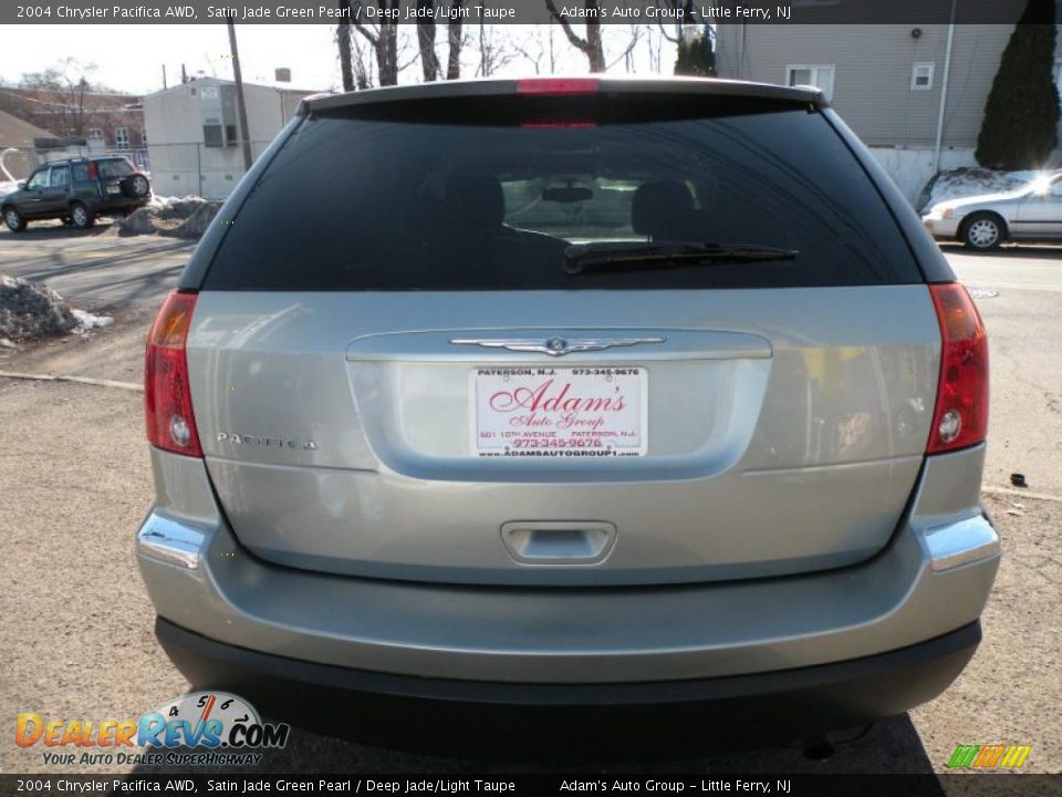2004 Chrysler Pacifica AWD Satin Jade Green Pearl / Deep Jade/Light Taupe Photo #6