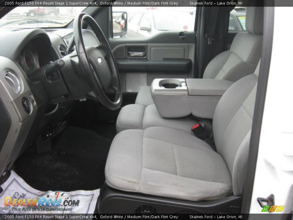 2005 Ford F150 FX4 Roush Stage 1 SuperCrew 4x4 Oxford White / Medium Flint/Dark Flint Grey Photo #2
