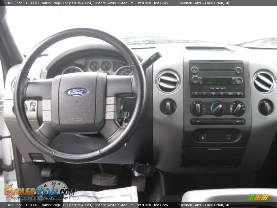 2005 Ford F150 FX4 Roush Stage 1 SuperCrew 4x4 Oxford White / Medium Flint/Dark Flint Grey Photo #4