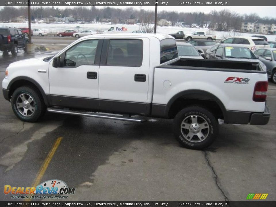 2005 Ford F150 FX4 Roush Stage 1 SuperCrew 4x4 Oxford White / Medium Flint/Dark Flint Grey Photo #5