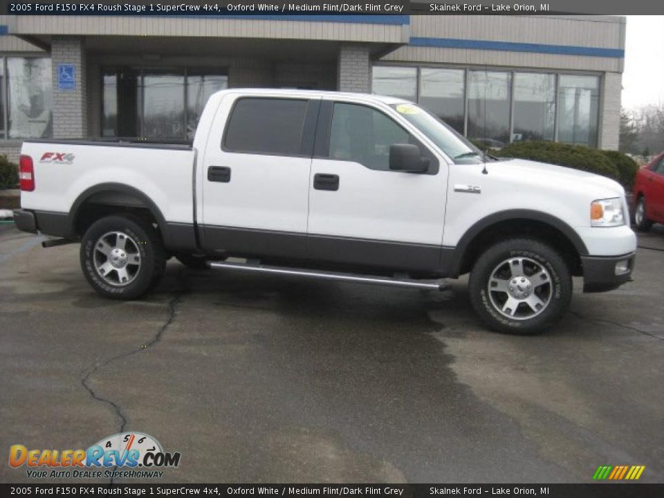 2005 Ford F150 FX4 Roush Stage 1 SuperCrew 4x4 Oxford White / Medium Flint/Dark Flint Grey Photo #6