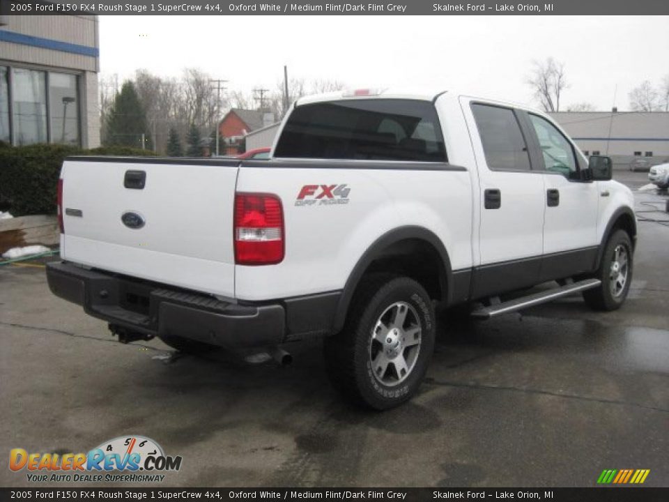 2005 Ford F150 FX4 Roush Stage 1 SuperCrew 4x4 Oxford White / Medium Flint/Dark Flint Grey Photo #7