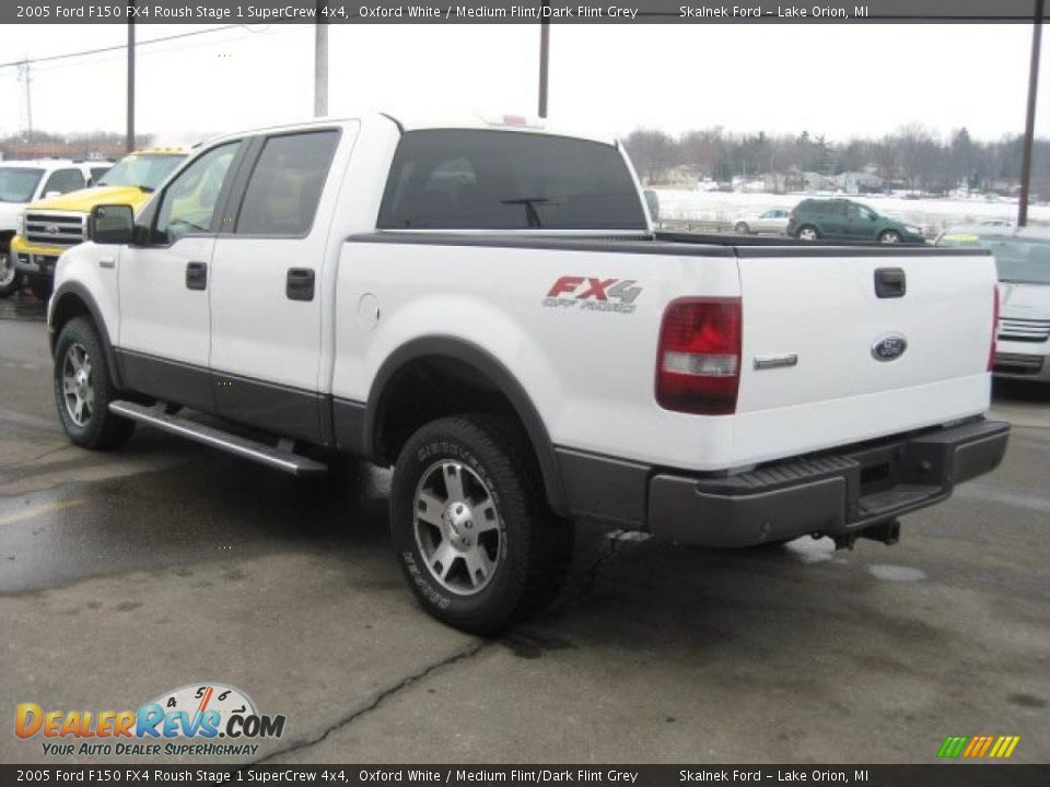 2005 Ford F150 FX4 Roush Stage 1 SuperCrew 4x4 Oxford White / Medium Flint/Dark Flint Grey Photo #9