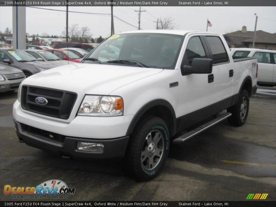 2005 Ford F150 FX4 Roush Stage 1 SuperCrew 4x4 Oxford White / Medium Flint/Dark Flint Grey Photo #10