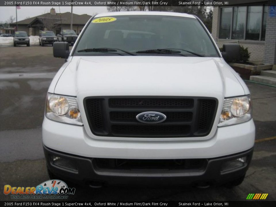 2005 Ford F150 FX4 Roush Stage 1 SuperCrew 4x4 Oxford White / Medium Flint/Dark Flint Grey Photo #11