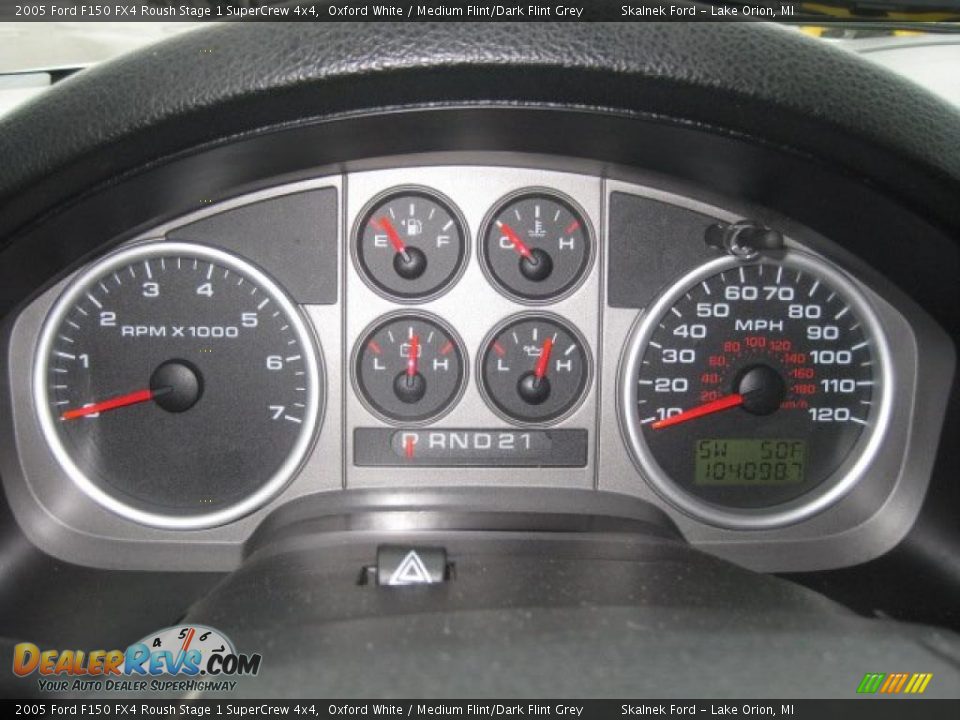 2005 Ford F150 FX4 Roush Stage 1 SuperCrew 4x4 Oxford White / Medium Flint/Dark Flint Grey Photo #26