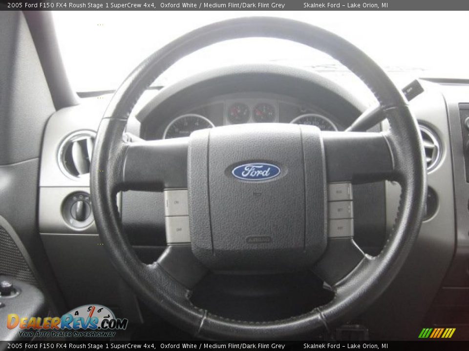 2005 Ford F150 FX4 Roush Stage 1 SuperCrew 4x4 Oxford White / Medium Flint/Dark Flint Grey Photo #27