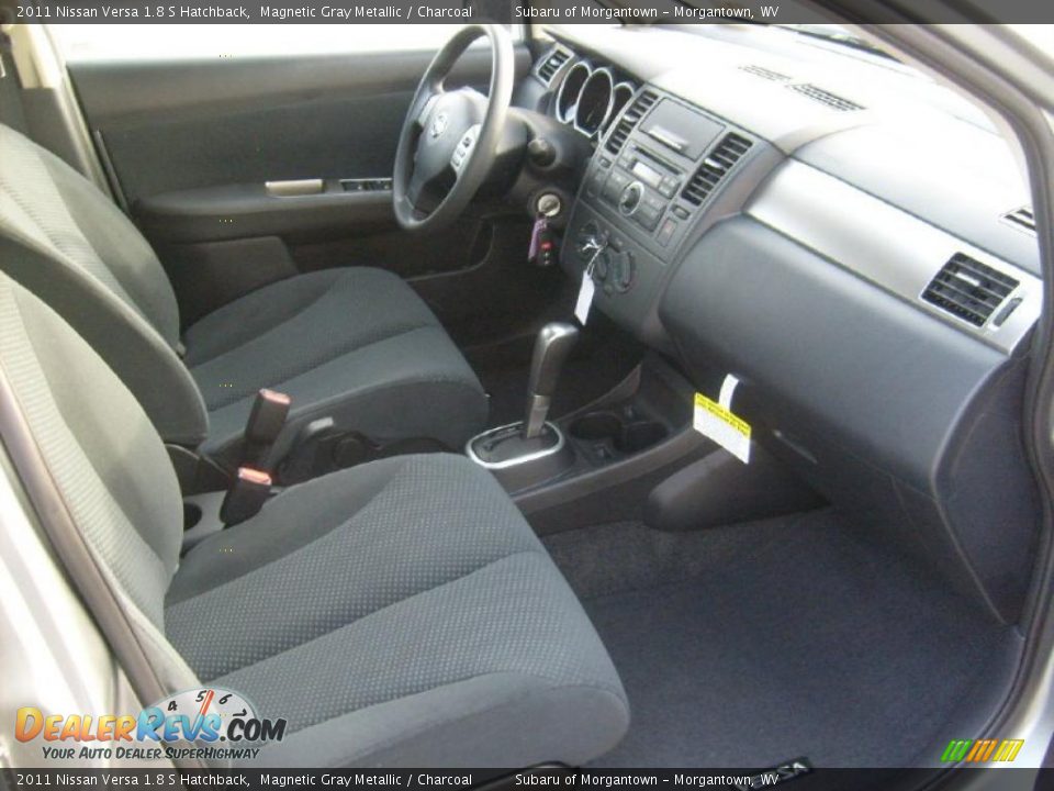 Charcoal Interior - 2011 Nissan Versa 1.8 S Hatchback Photo #6