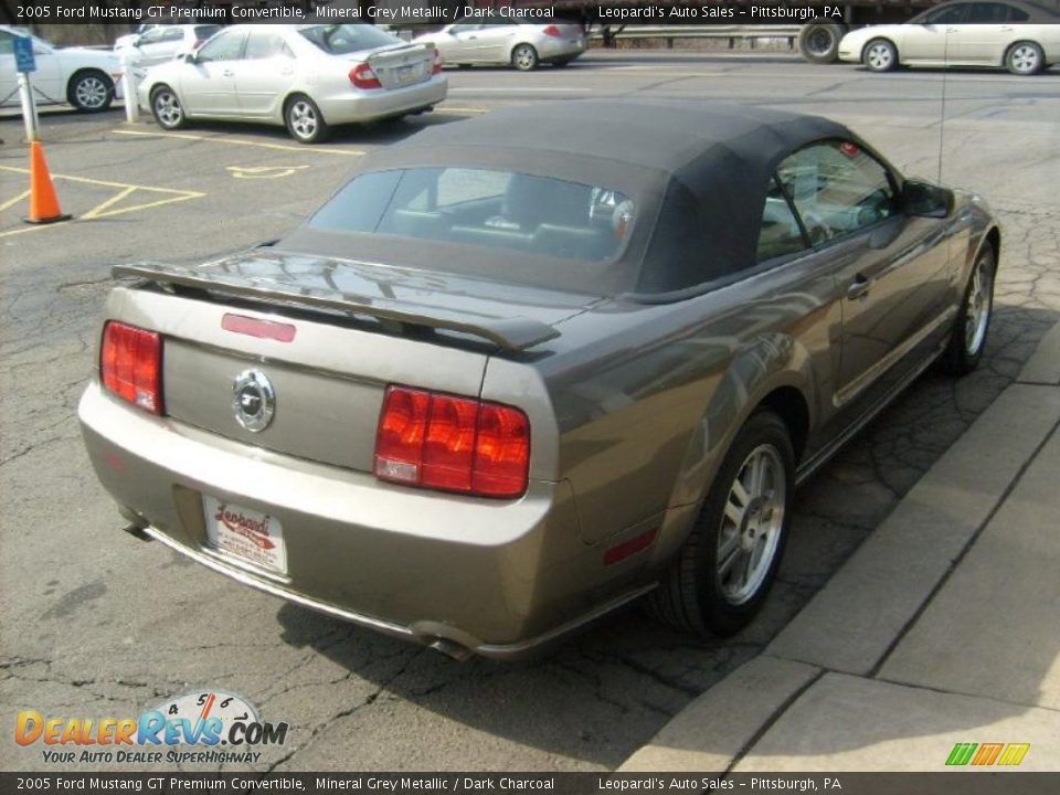 Mineral Grey Metallic 2005 Ford Mustang GT Premium Convertible Photo #5