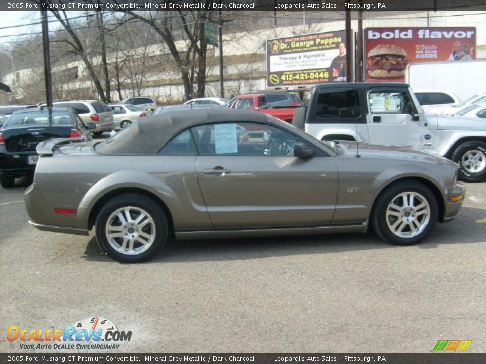 2005 Ford Mustang GT Premium Convertible Mineral Grey Metallic / Dark Charcoal Photo #6