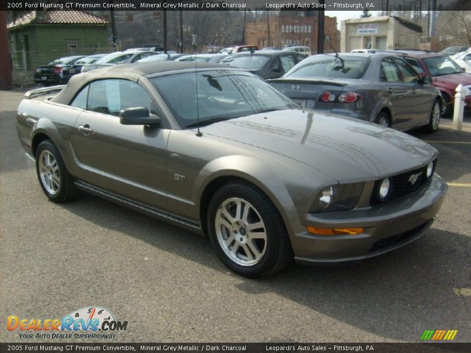 Mineral Grey Metallic 2005 Ford Mustang GT Premium Convertible Photo #7