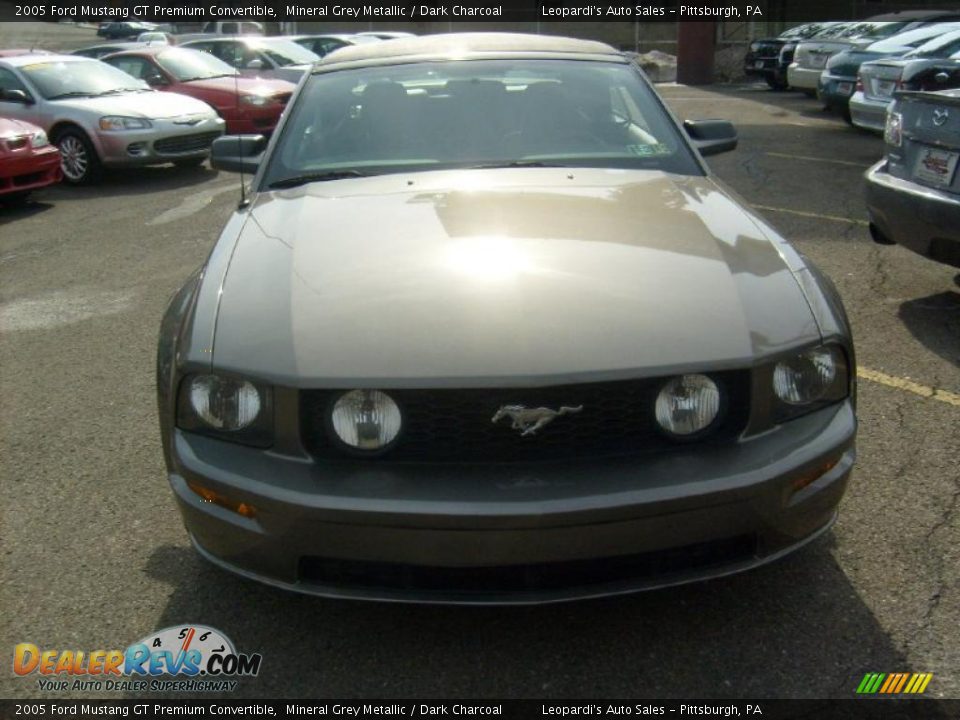 2005 Ford Mustang GT Premium Convertible Mineral Grey Metallic / Dark Charcoal Photo #8