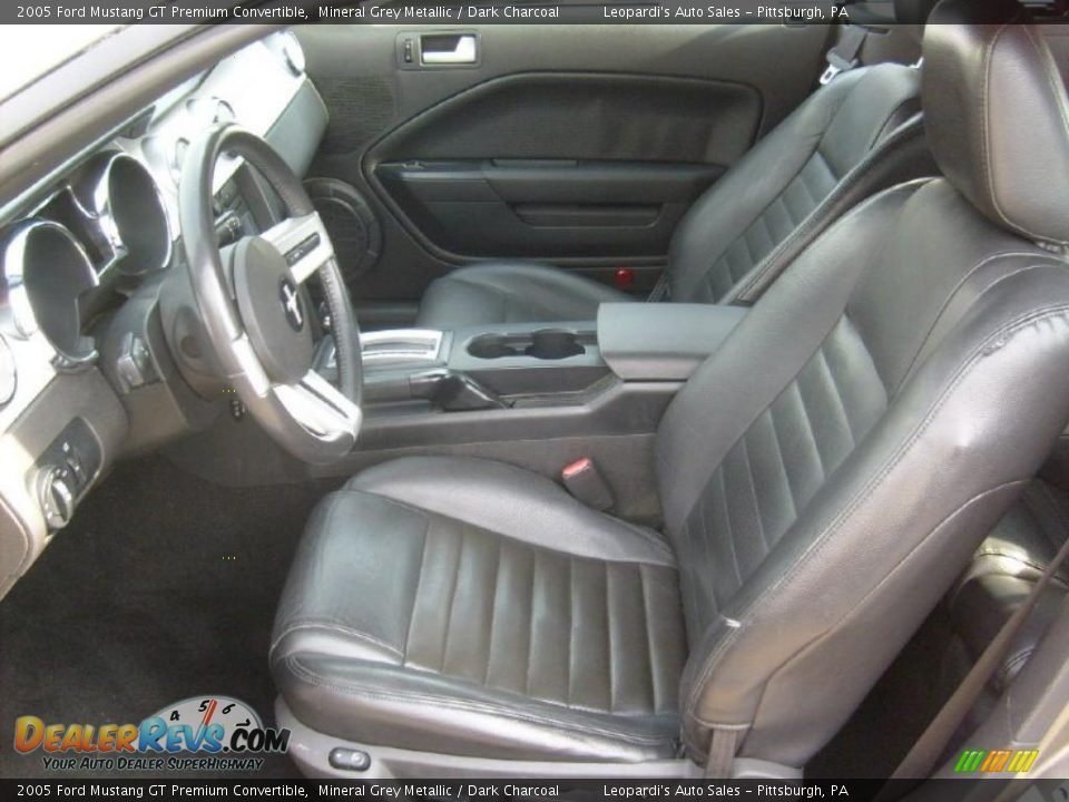 Dark Charcoal Interior - 2005 Ford Mustang GT Premium Convertible Photo #10