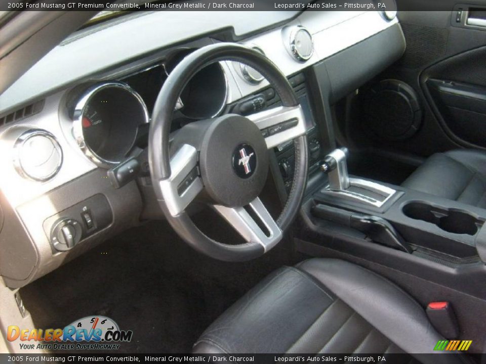 2005 Ford Mustang GT Premium Convertible Mineral Grey Metallic / Dark Charcoal Photo #11