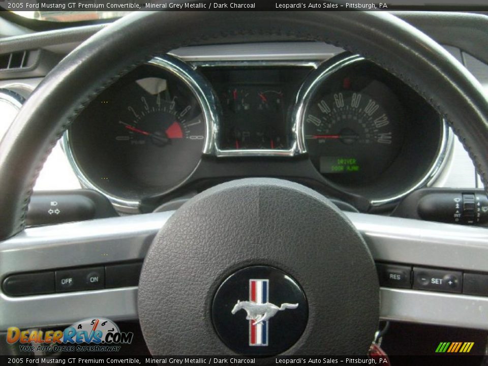 2005 Ford Mustang GT Premium Convertible Mineral Grey Metallic / Dark Charcoal Photo #23
