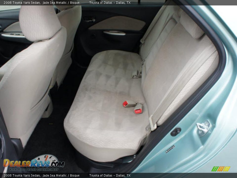 2008 Toyota Yaris Sedan Jade Sea Metallic / Bisque Photo #8