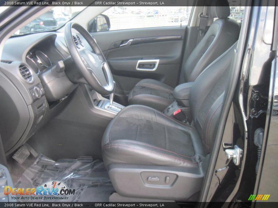 Black Interior - 2008 Saturn VUE Red Line Photo #8