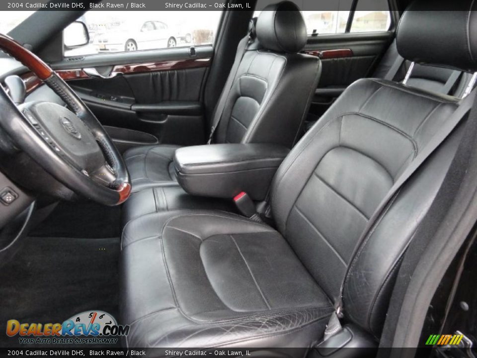 Black Interior - 2004 Cadillac DeVille DHS Photo #12
