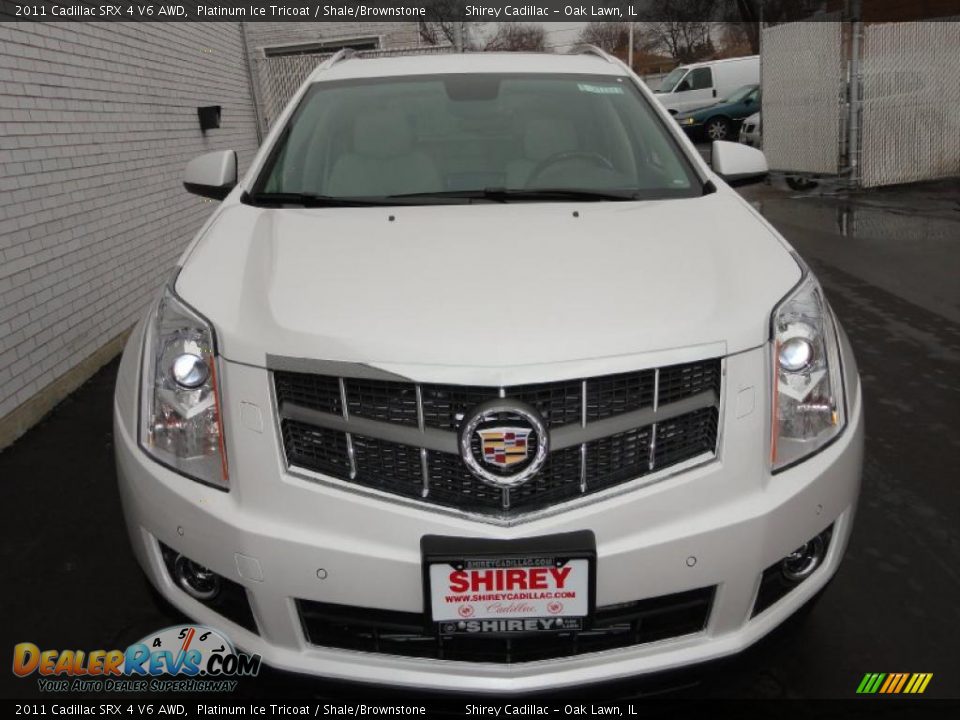 2011 Cadillac SRX 4 V6 AWD Platinum Ice Tricoat / Shale/Brownstone Photo #2