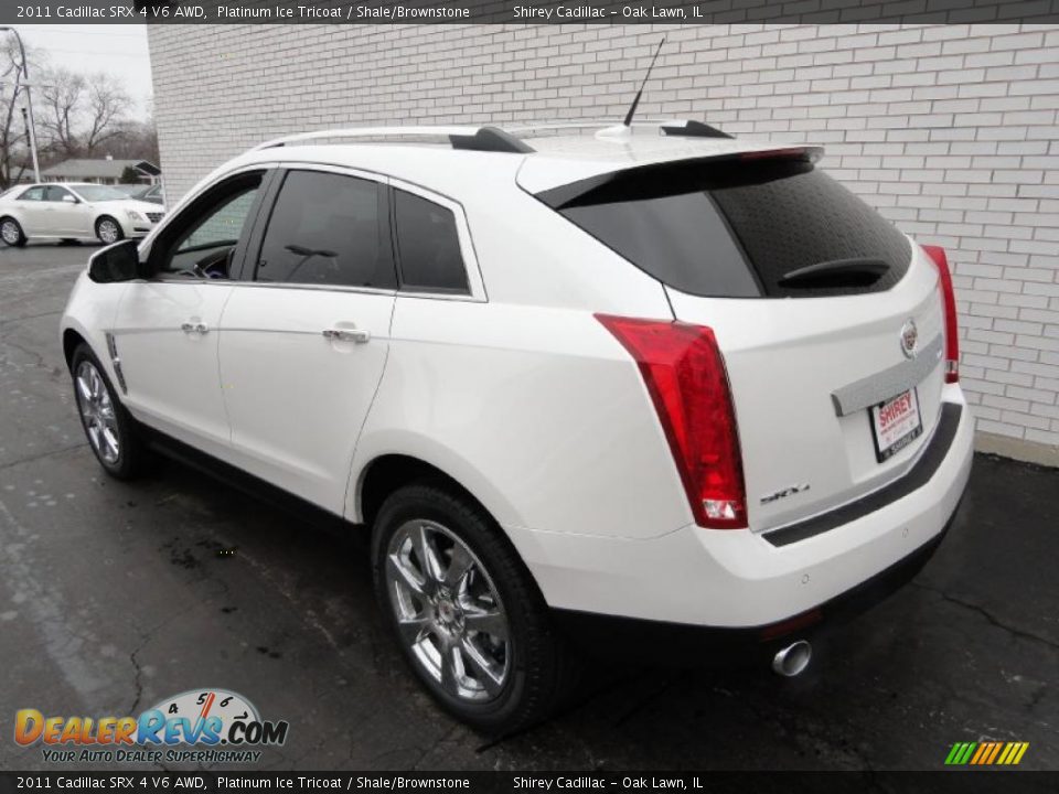 2011 Cadillac SRX 4 V6 AWD Platinum Ice Tricoat / Shale/Brownstone Photo #5