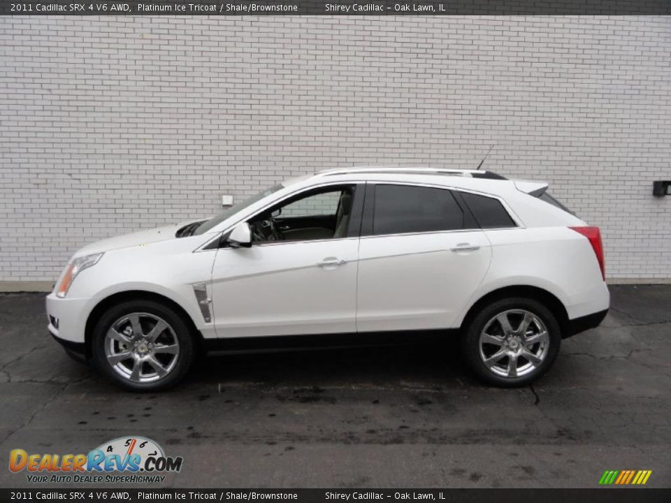 2011 Cadillac SRX 4 V6 AWD Platinum Ice Tricoat / Shale/Brownstone Photo #7