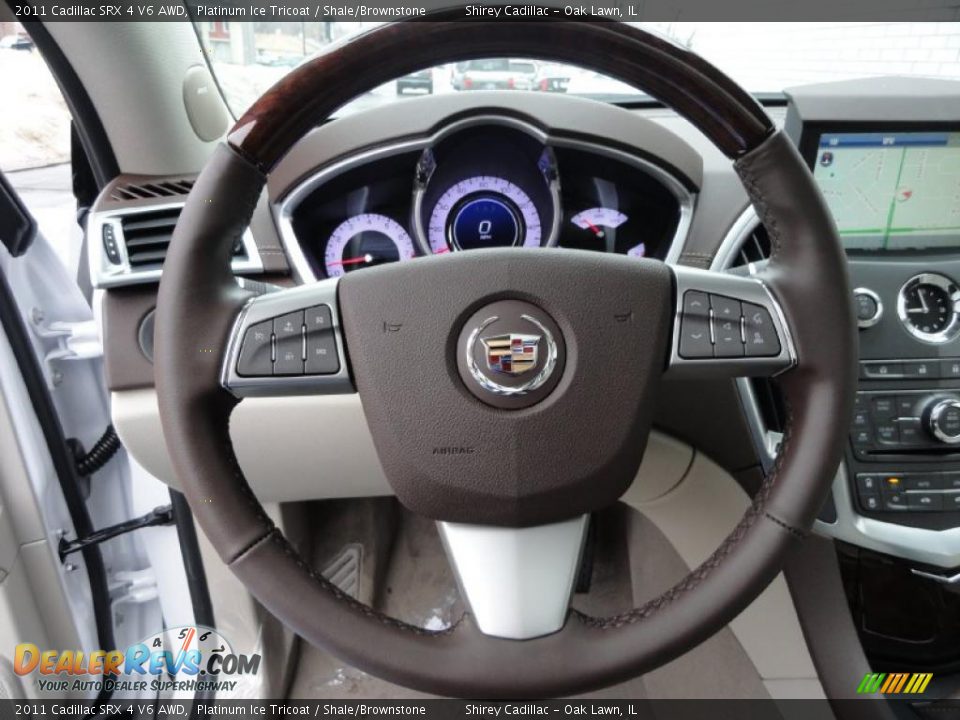 2011 Cadillac SRX 4 V6 AWD Steering Wheel Photo #17