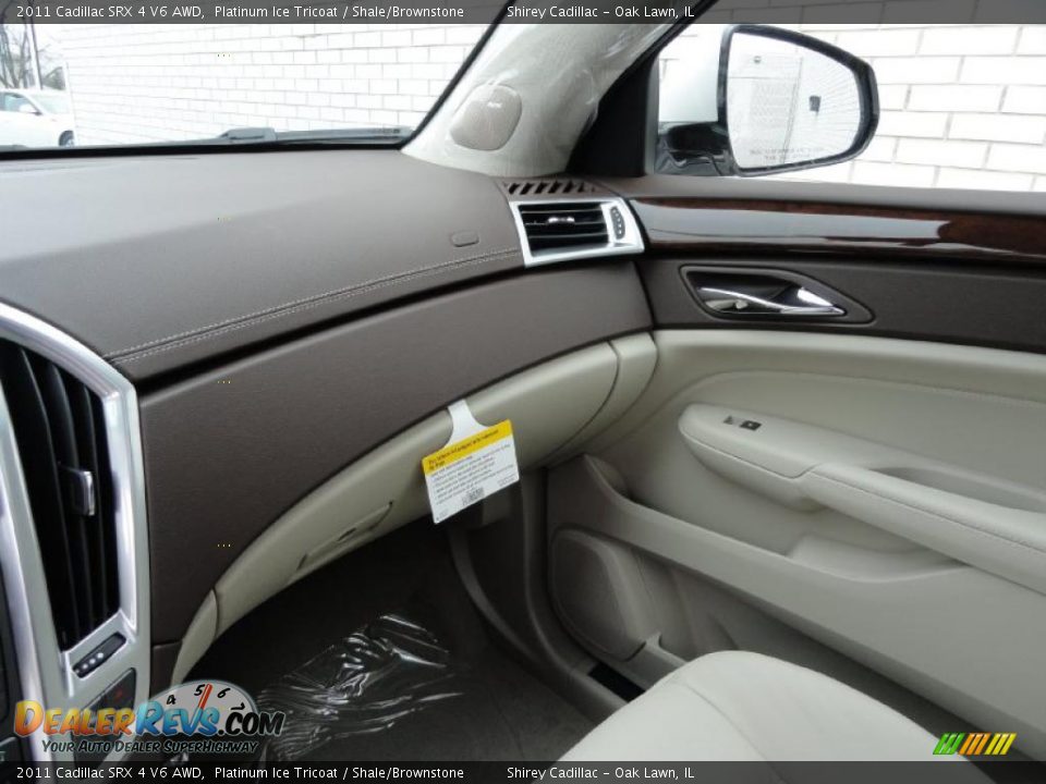 2011 Cadillac SRX 4 V6 AWD Platinum Ice Tricoat / Shale/Brownstone Photo #20