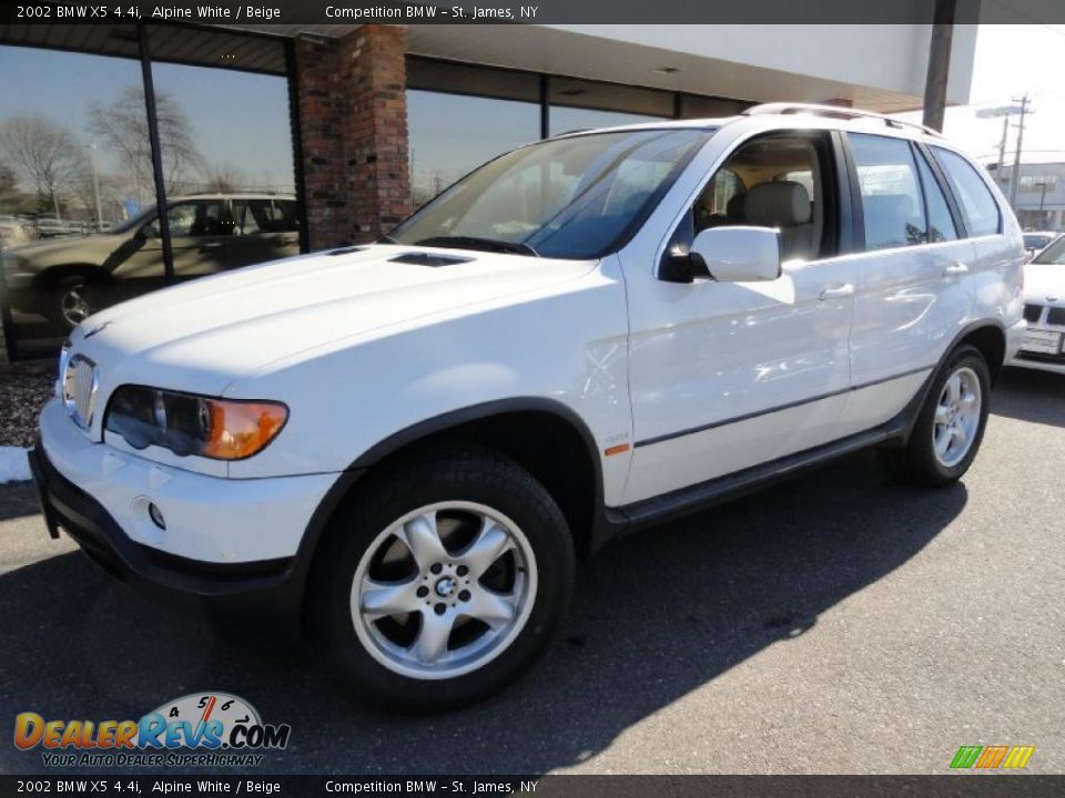 2002 BMW X5 4.4i Alpine White / Beige Photo #1