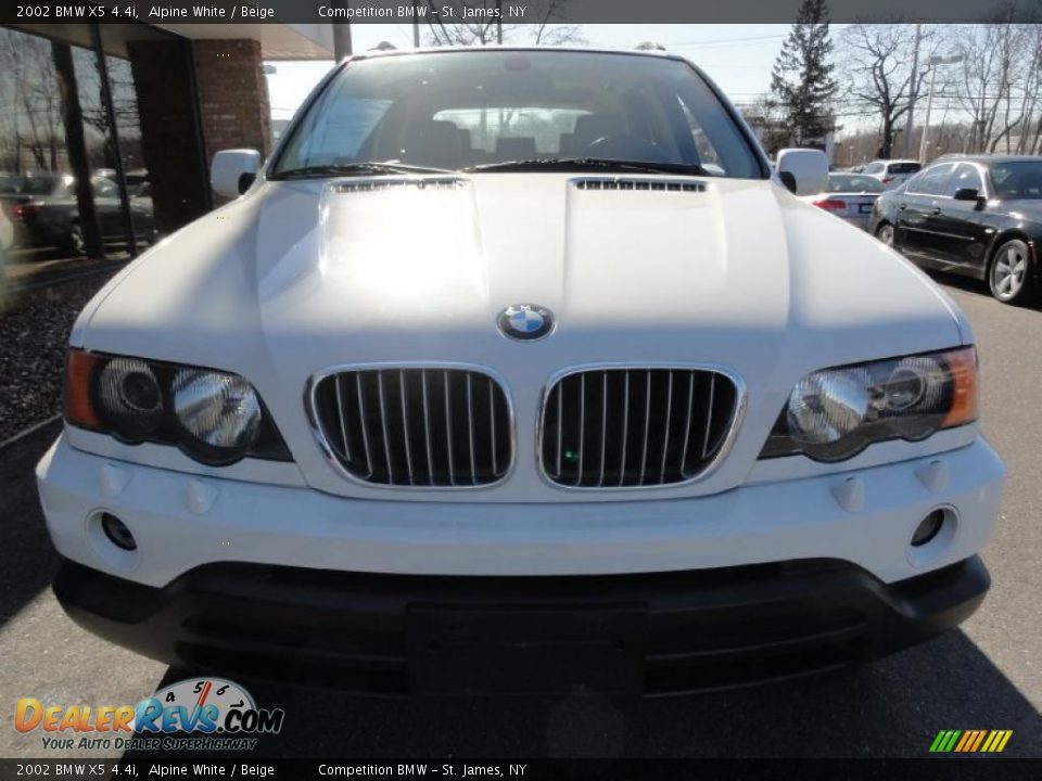 2002 BMW X5 4.4i Alpine White / Beige Photo #2