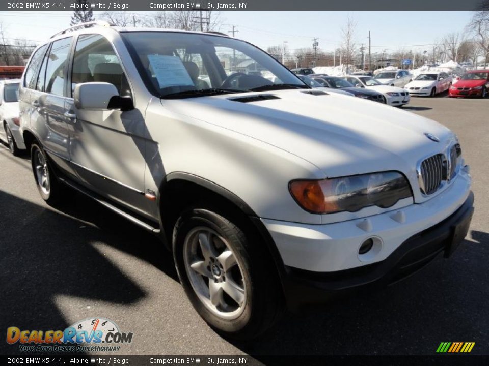 2002 BMW X5 4.4i Alpine White / Beige Photo #6