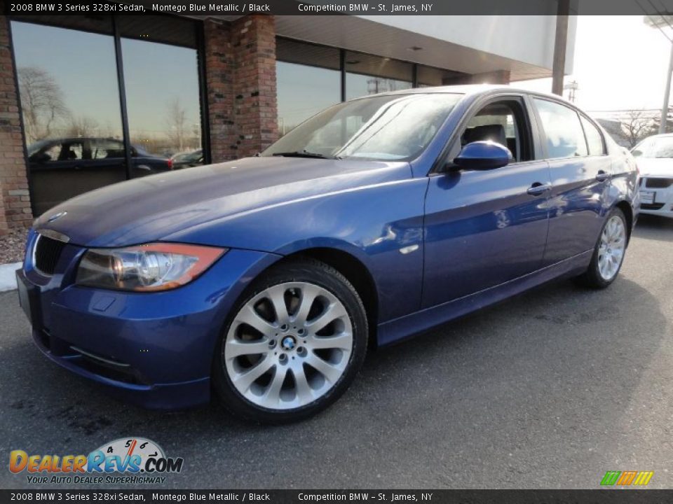 2008 BMW 3 Series 328xi Sedan Montego Blue Metallic / Black Photo #1