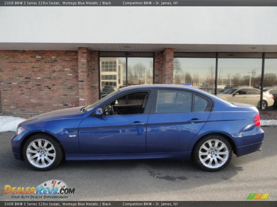 2008 BMW 3 Series 328xi Sedan Montego Blue Metallic / Black Photo #3