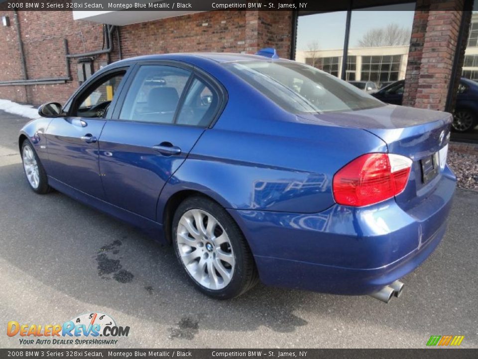 2008 BMW 3 Series 328xi Sedan Montego Blue Metallic / Black Photo #4