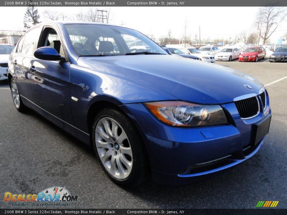 2008 BMW 3 Series 328xi Sedan Montego Blue Metallic / Black Photo #6