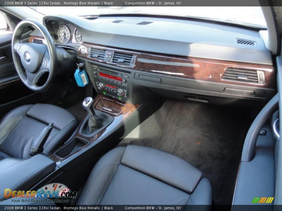 2008 BMW 3 Series 328xi Sedan Montego Blue Metallic / Black Photo #11