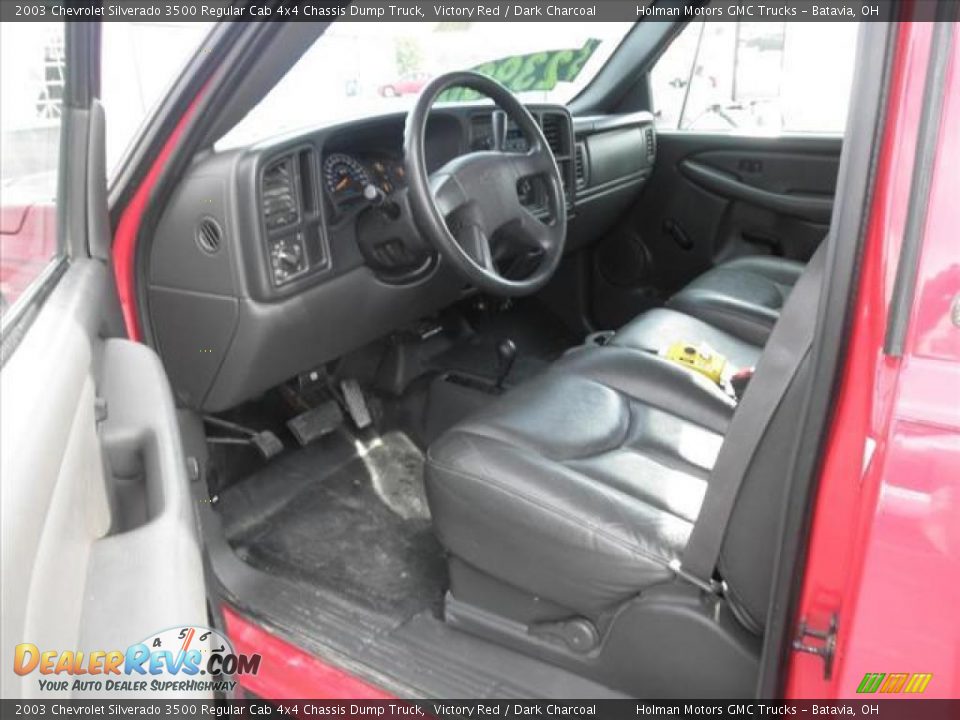 Dark Charcoal Interior - 2003 Chevrolet Silverado 3500 Regular Cab 4x4 Chassis Dump Truck Photo #6