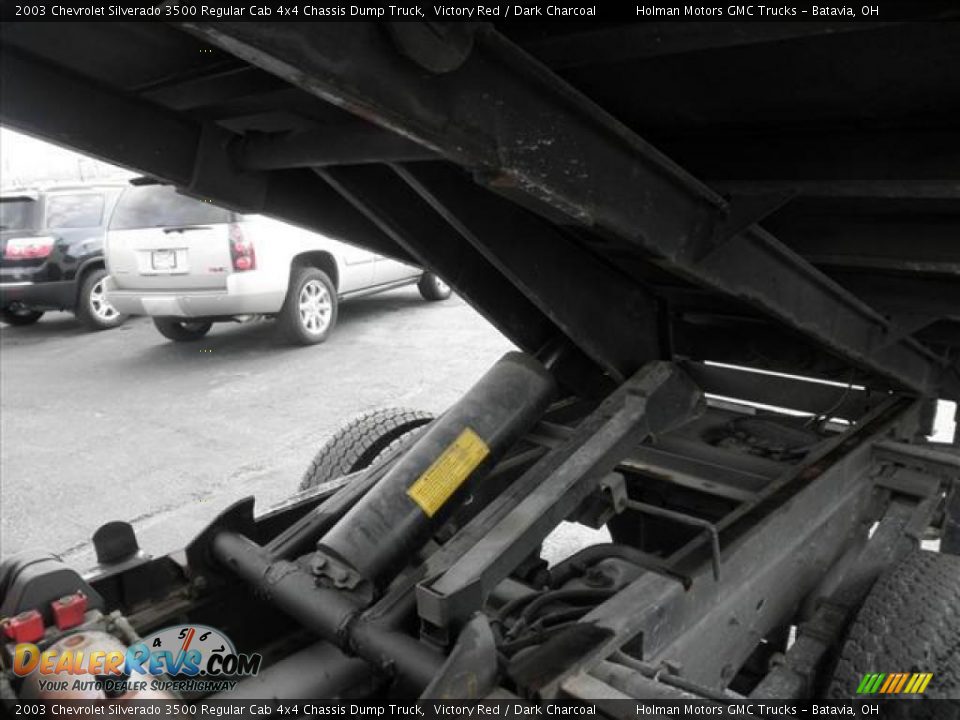 2003 Chevrolet Silverado 3500 Regular Cab 4x4 Chassis Dump Truck Victory Red / Dark Charcoal Photo #12