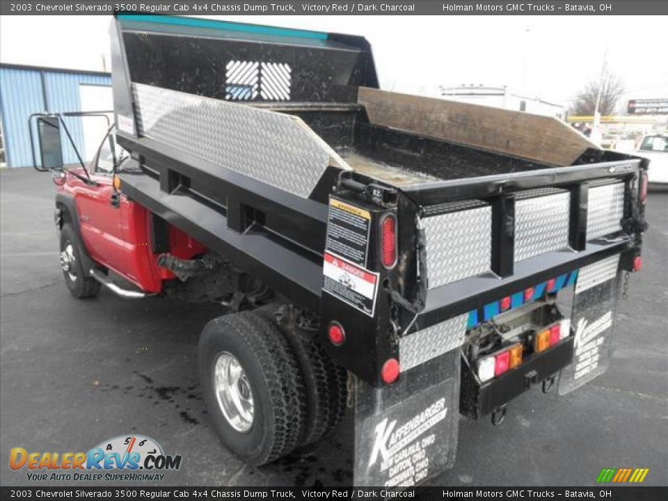 2003 Chevrolet Silverado 3500 Regular Cab 4x4 Chassis Dump Truck Victory Red / Dark Charcoal Photo #15