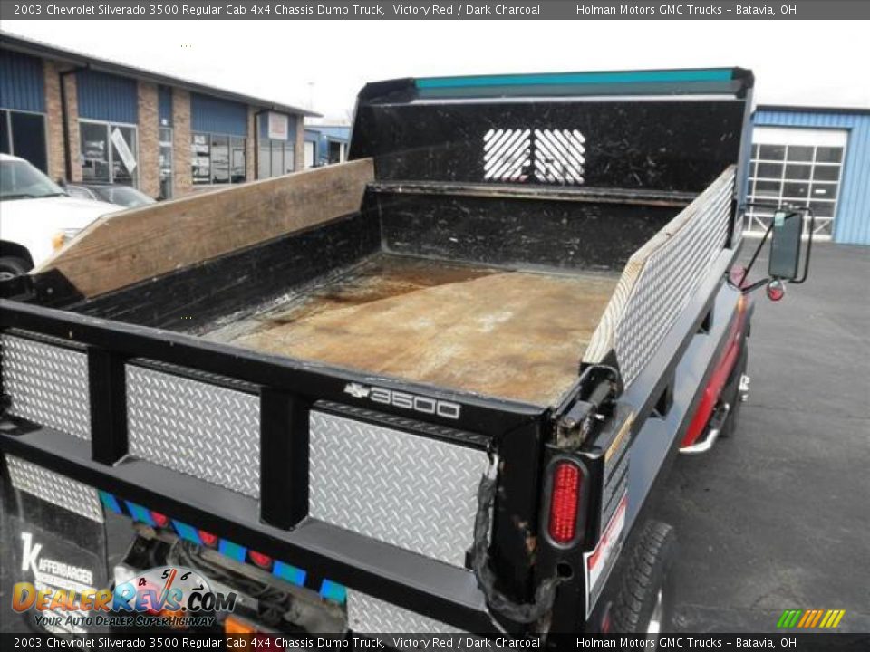 2003 Chevrolet Silverado 3500 Regular Cab 4x4 Chassis Dump Truck Victory Red / Dark Charcoal Photo #17