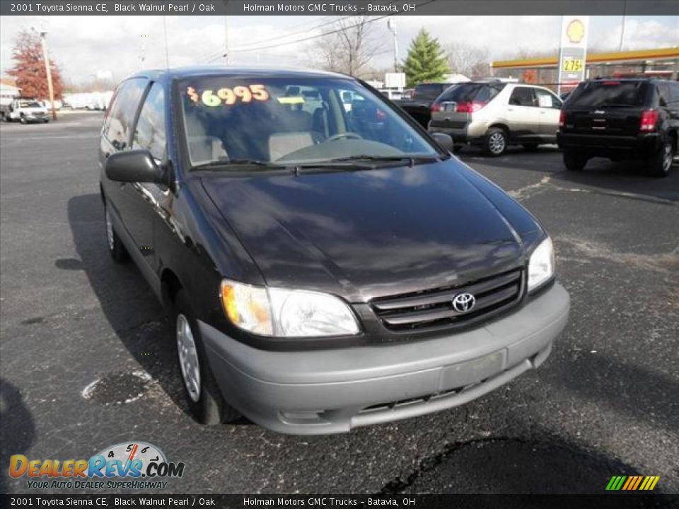 2001 Toyota Sienna CE Black Walnut Pearl / Oak Photo #2