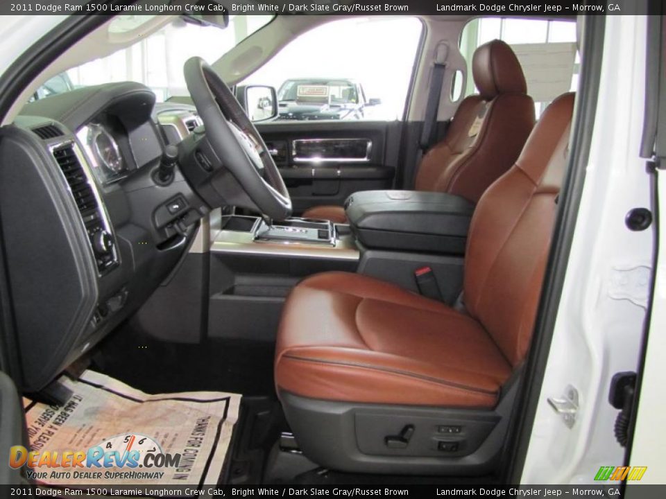 Dark Slate Gray/Russet Brown Interior - 2011 Dodge Ram 1500 Laramie Longhorn Crew Cab Photo #6