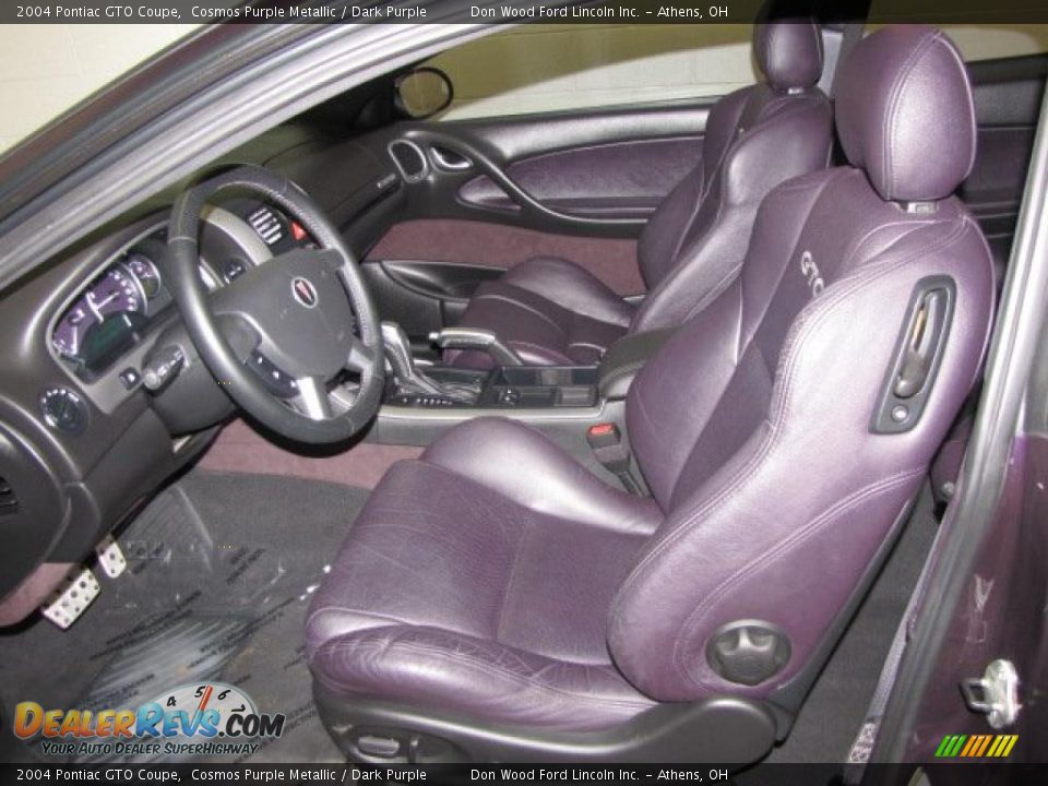 Dark Purple Interior - 2004 Pontiac GTO Coupe Photo #12