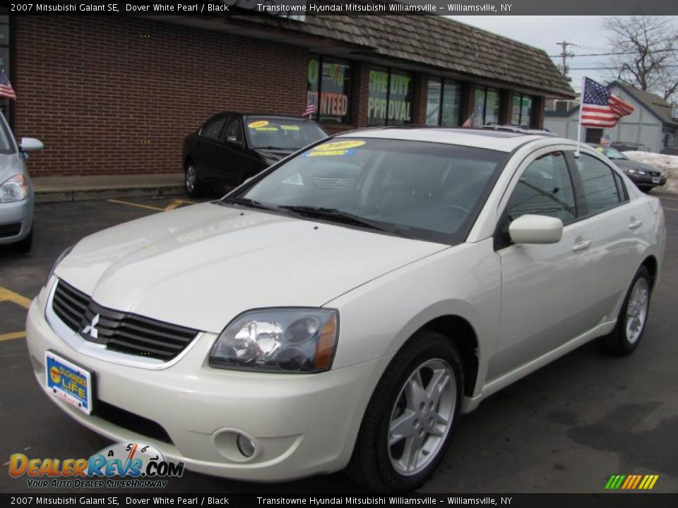 2007 Mitsubishi Galant SE Dover White Pearl / Black Photo #1