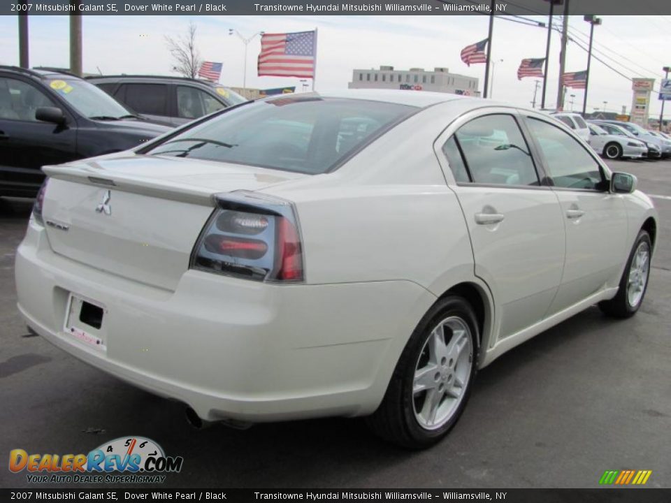 2007 Mitsubishi Galant SE Dover White Pearl / Black Photo #2