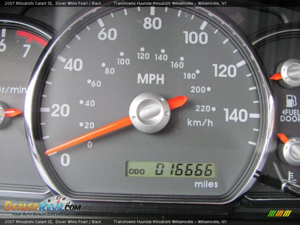 2007 Mitsubishi Galant SE Dover White Pearl / Black Photo #3